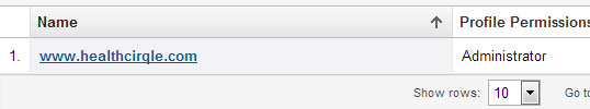 How to delete google analytics profile step 4 Click on profile