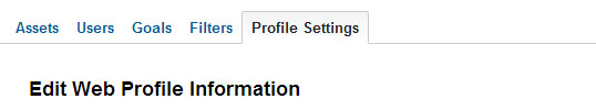 How to delete google analytics profile step 5 Go to profile settings