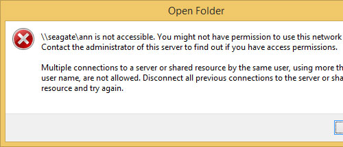 non mapped network drive error non mapped network drive error