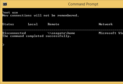 non mapped network drive see existing shares